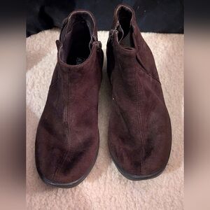 Arcopedico Brown Faux Suede Booties 37